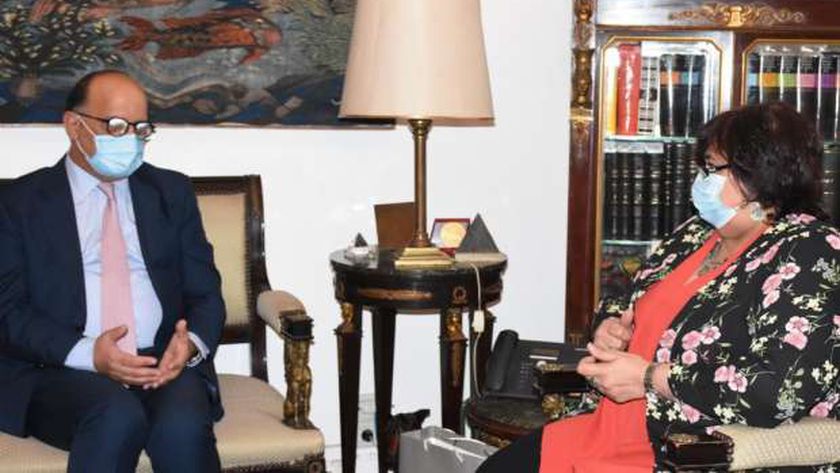 الدكتورة إيناس عبدالدايم وزيرة الثقافة تستقبل السفير التونسي