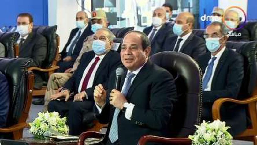 الرئيس عبدالفتاح السيسي، أثناء افتتاحه المجمع الطبي المتكامل بمحافظة الإسماعيلية