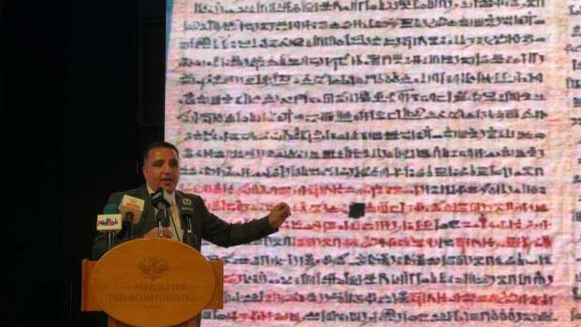 ياسر مصطفي في المؤتمر الصحفي للإعلان عن حفل "أوبرا عايدة"