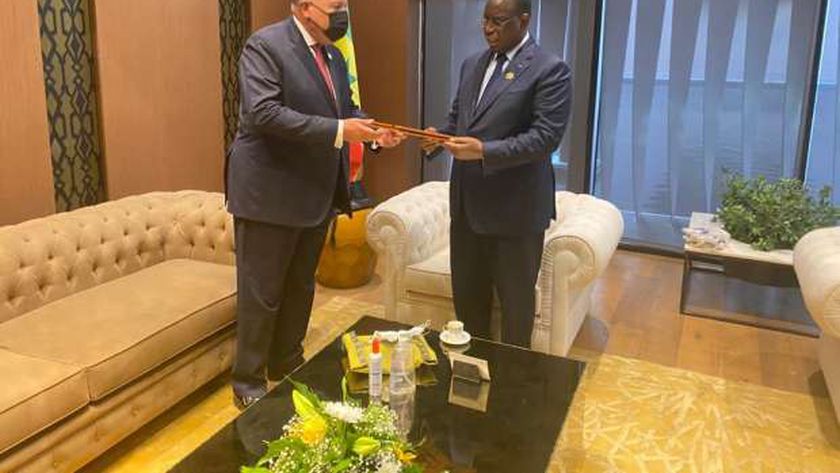 شكري يلتقي بالرئيس السنغالي